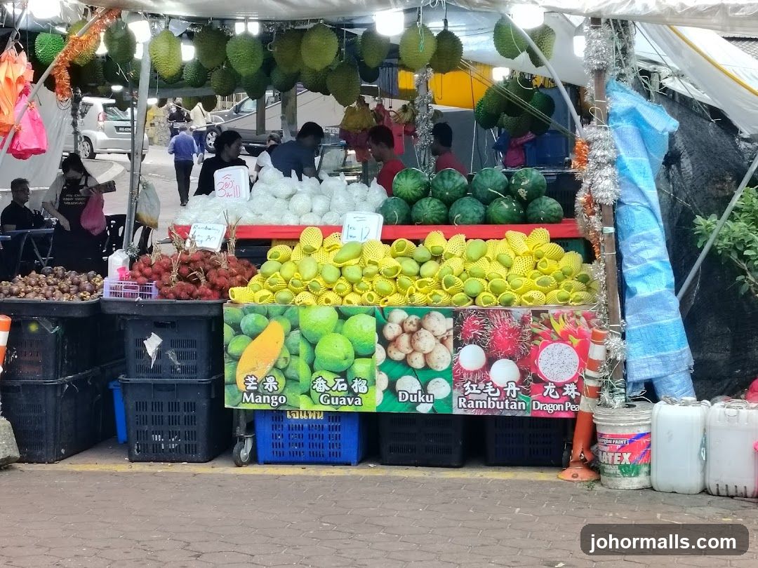 Fruit Stand with Various Fruits