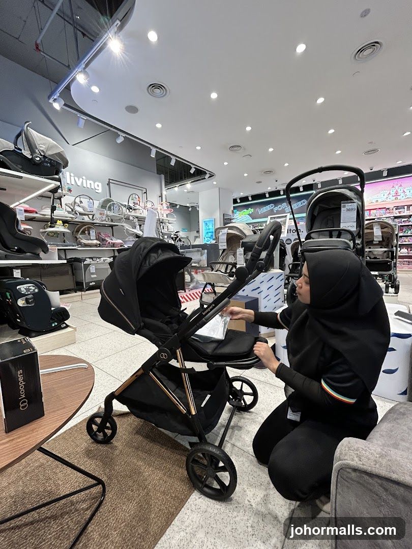 Store Interior with Strollers