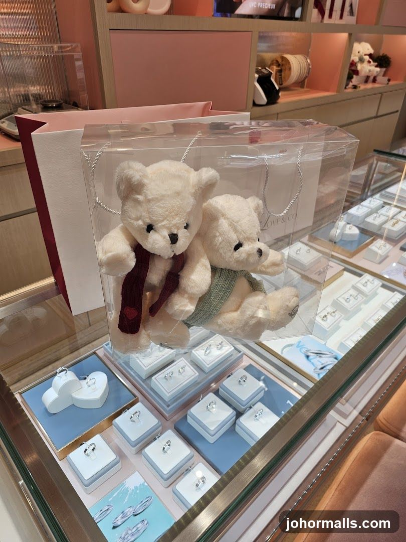 Teddy Bears and Jewelry Display