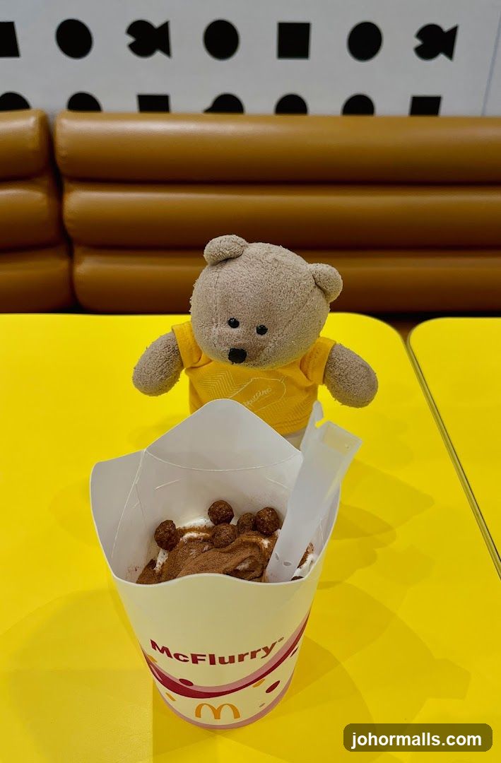 Teddy bear with McFlurry