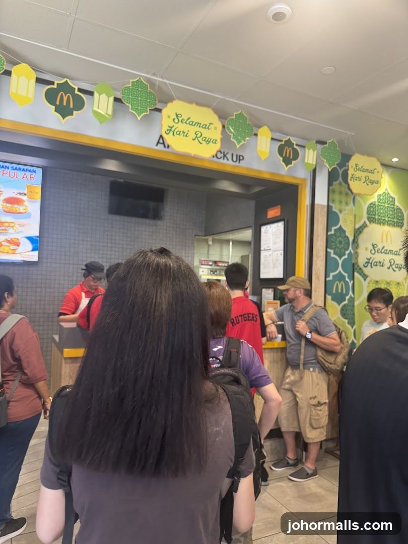 McDonald's Counter with Customers