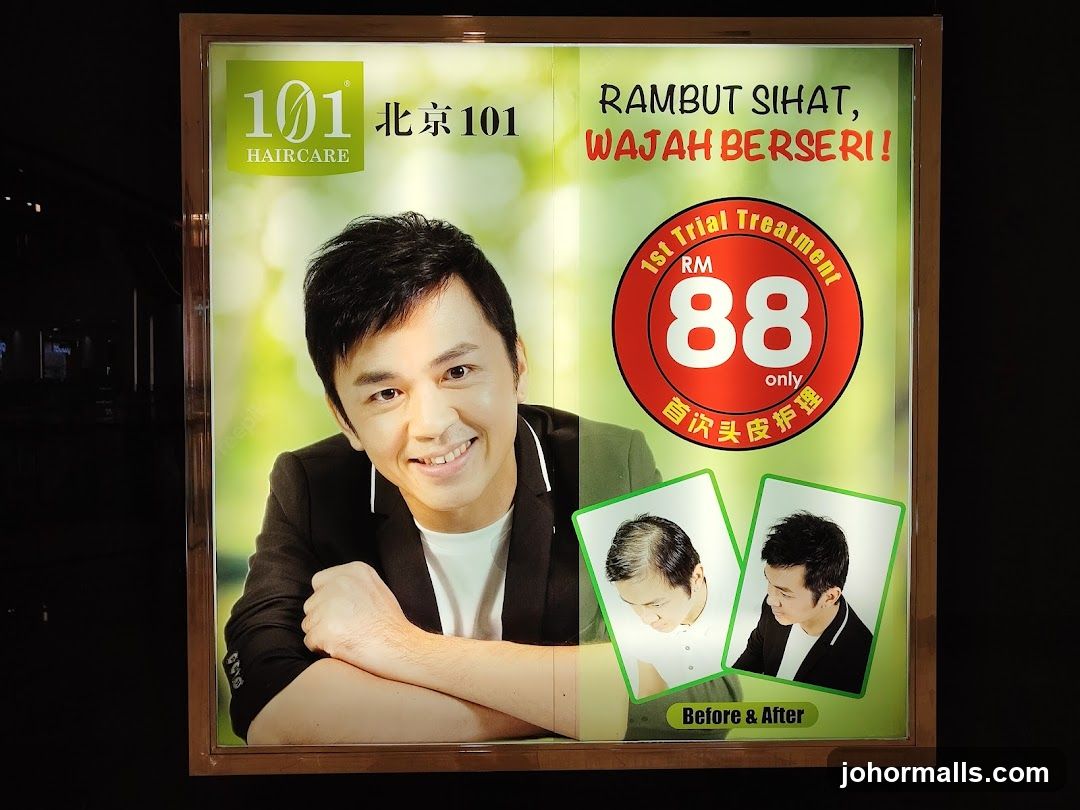 101 Haircare Advertisement