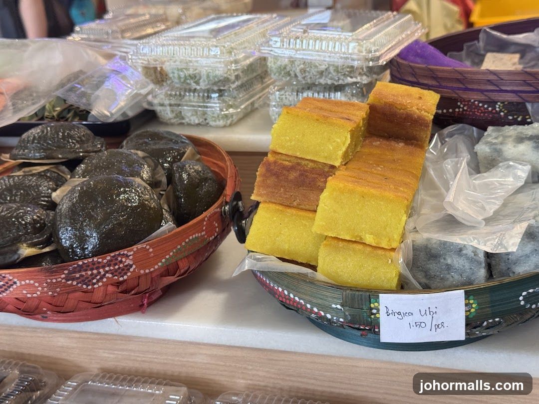 Desserts on display