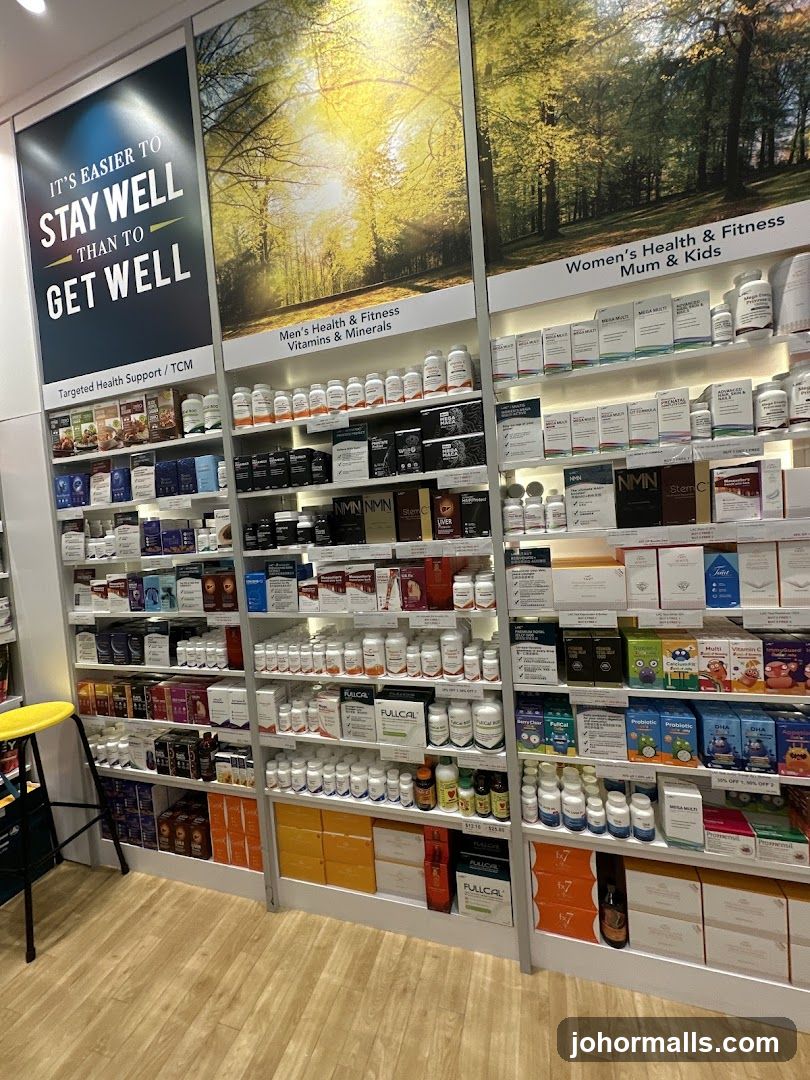 Health Supplement Store Interior