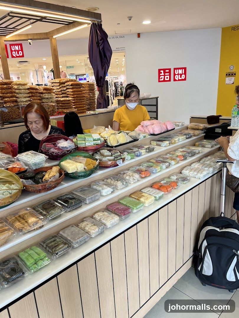 Snack Stall with Uniqlo Branding