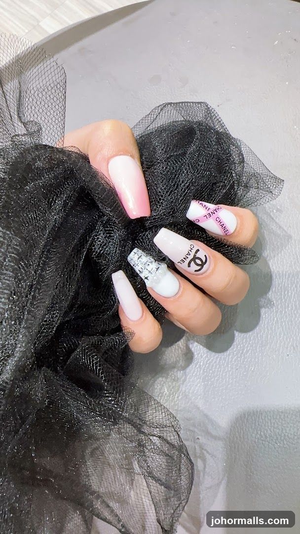 Nails with Chanel Design