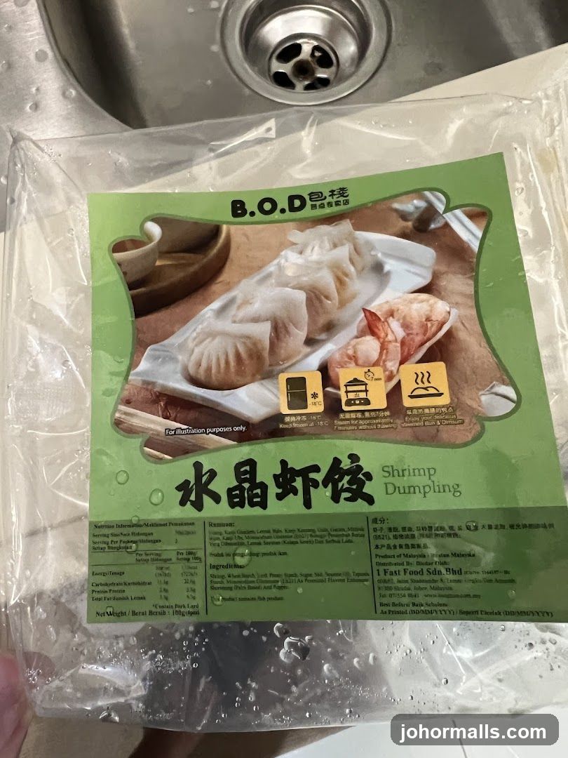 Shrimp Dumpling Packaging
