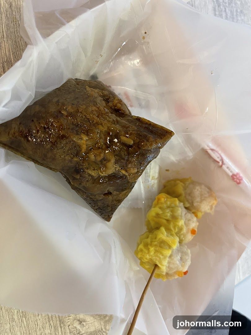 Zongzi and Siu Mai Skewer