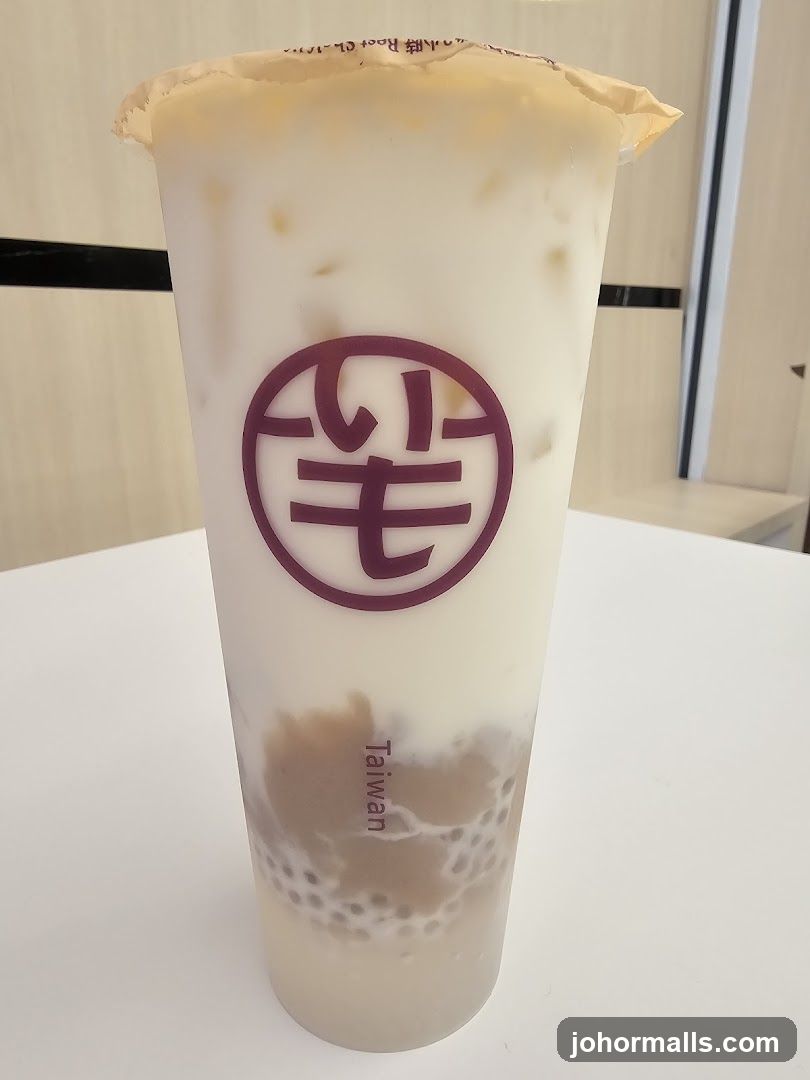 Taro Milk Tea with Boba