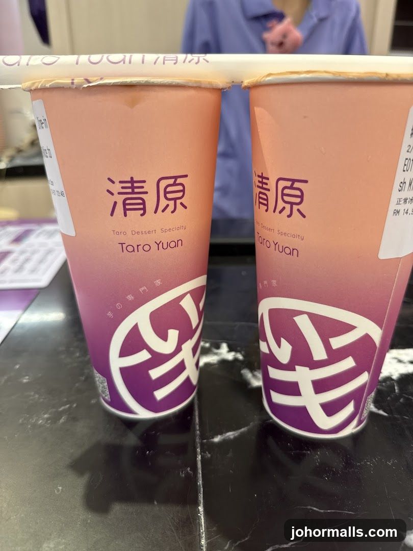 Taro Yuan Dessert Cups