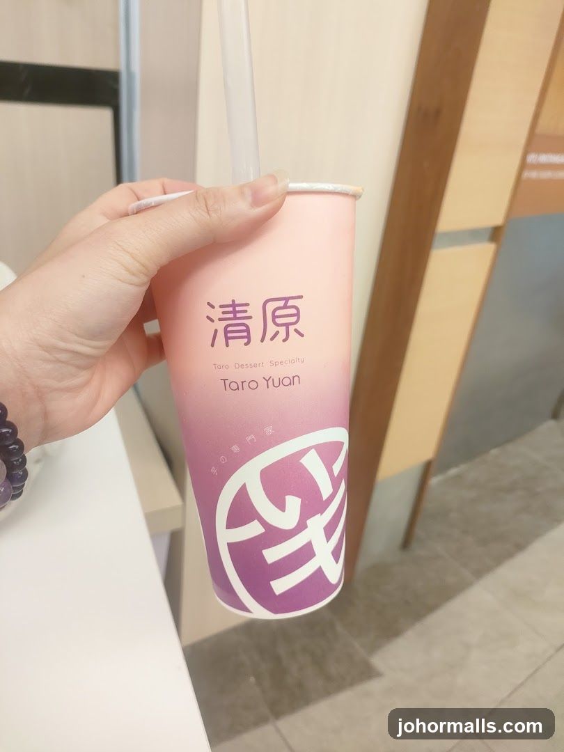 Taro Yuan Drink Cup