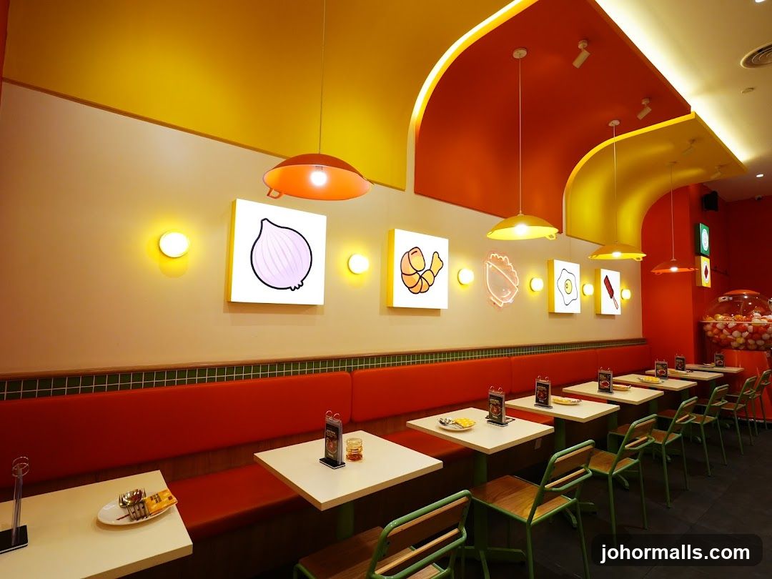 Restaurant Interior with Food Themed Art