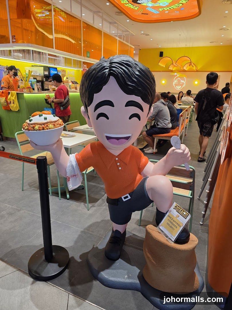 Cartoon Mascot with Food