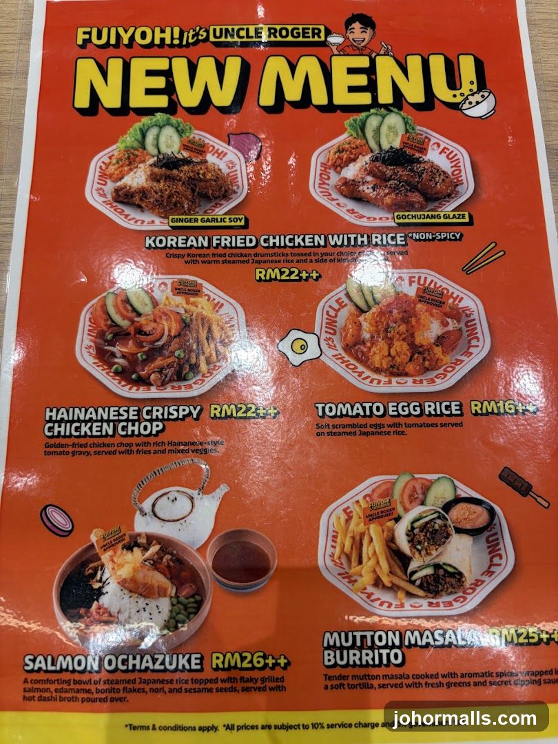 Uncle Roger New Menu