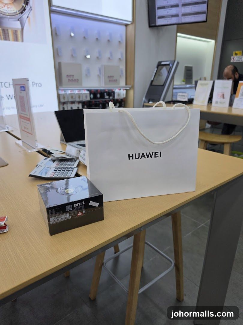 Huawei Shopping Bag and Product