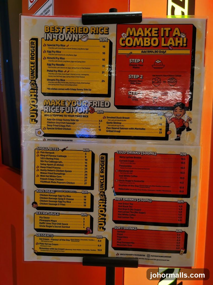 Uncle Roger Menu