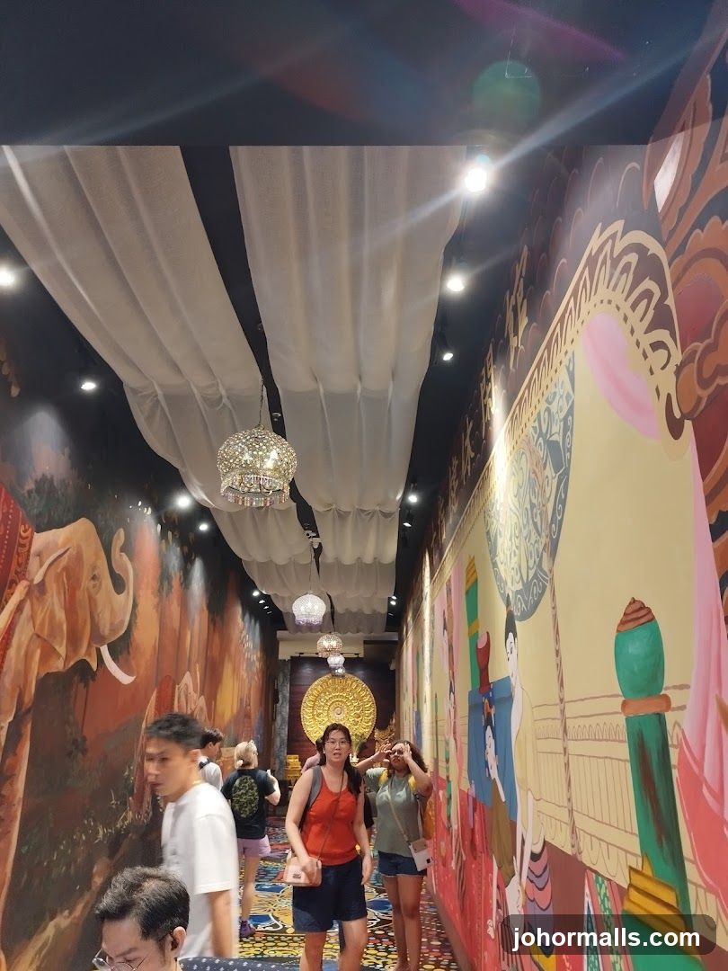 Hallway with Mural Art