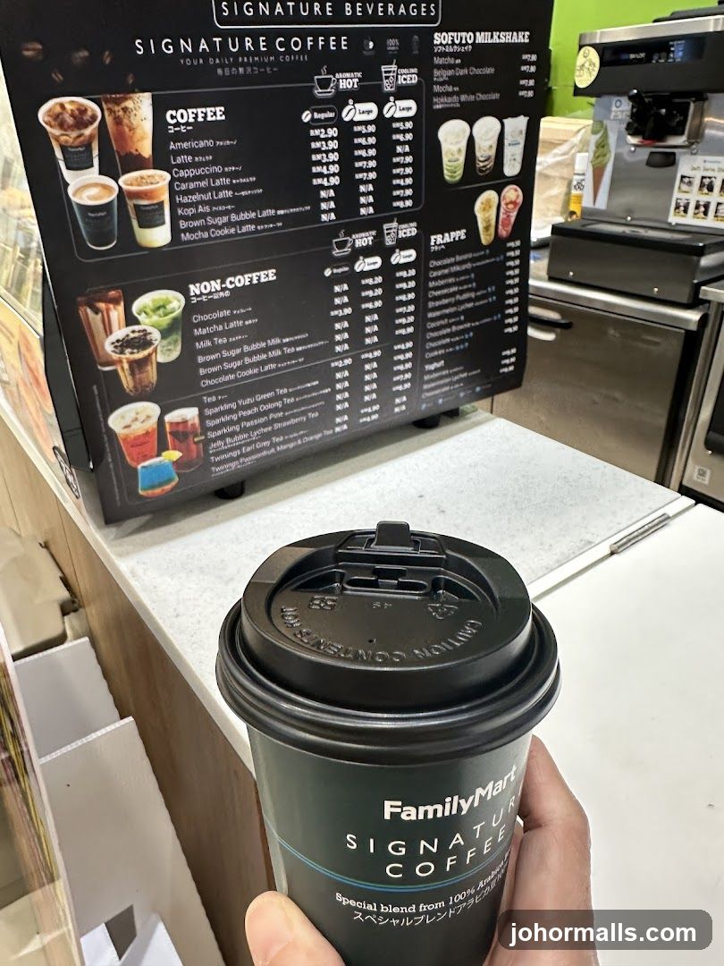 FamilyMart Signature Coffee Menu