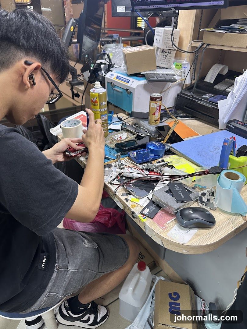 Electronics Repair Workspace