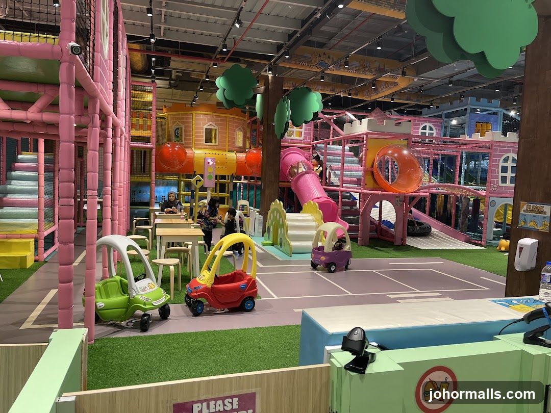 Indoor Playground with Play Structures and Ride-On Toys
