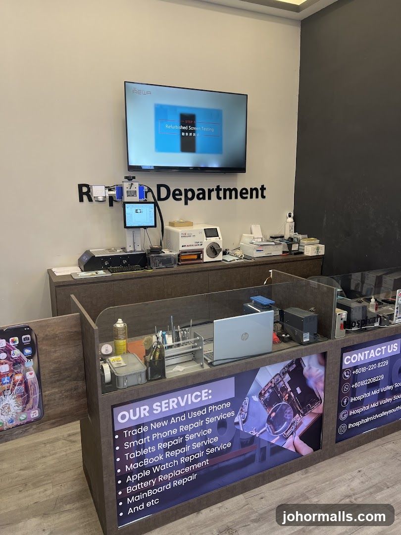 Phone Repair Service Counter