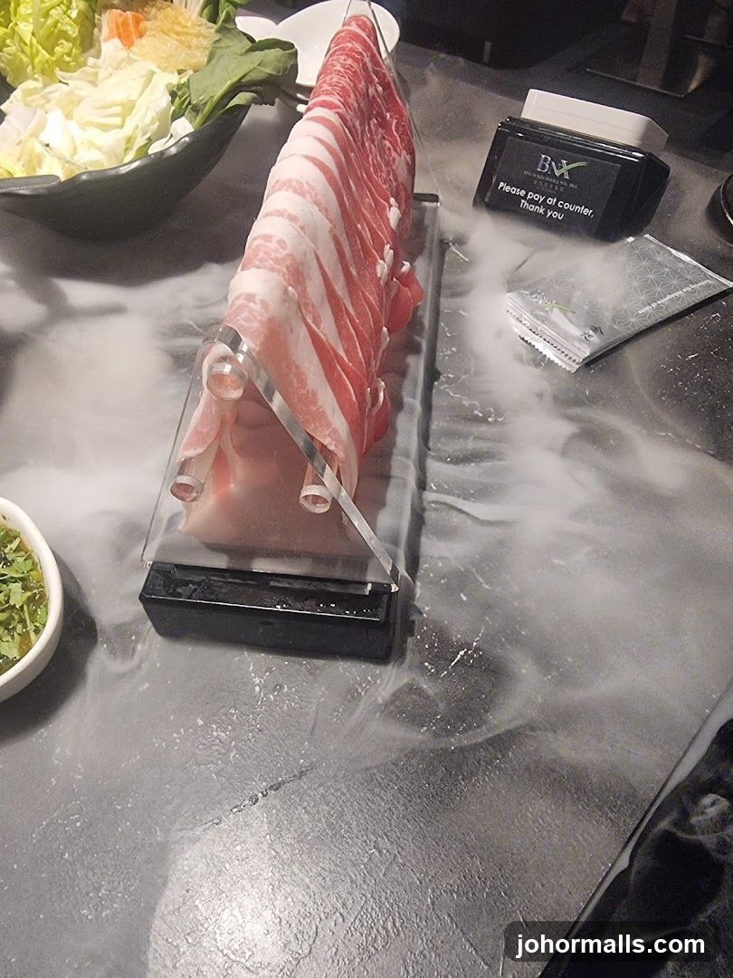 Thinly Sliced Meat and Vegetables