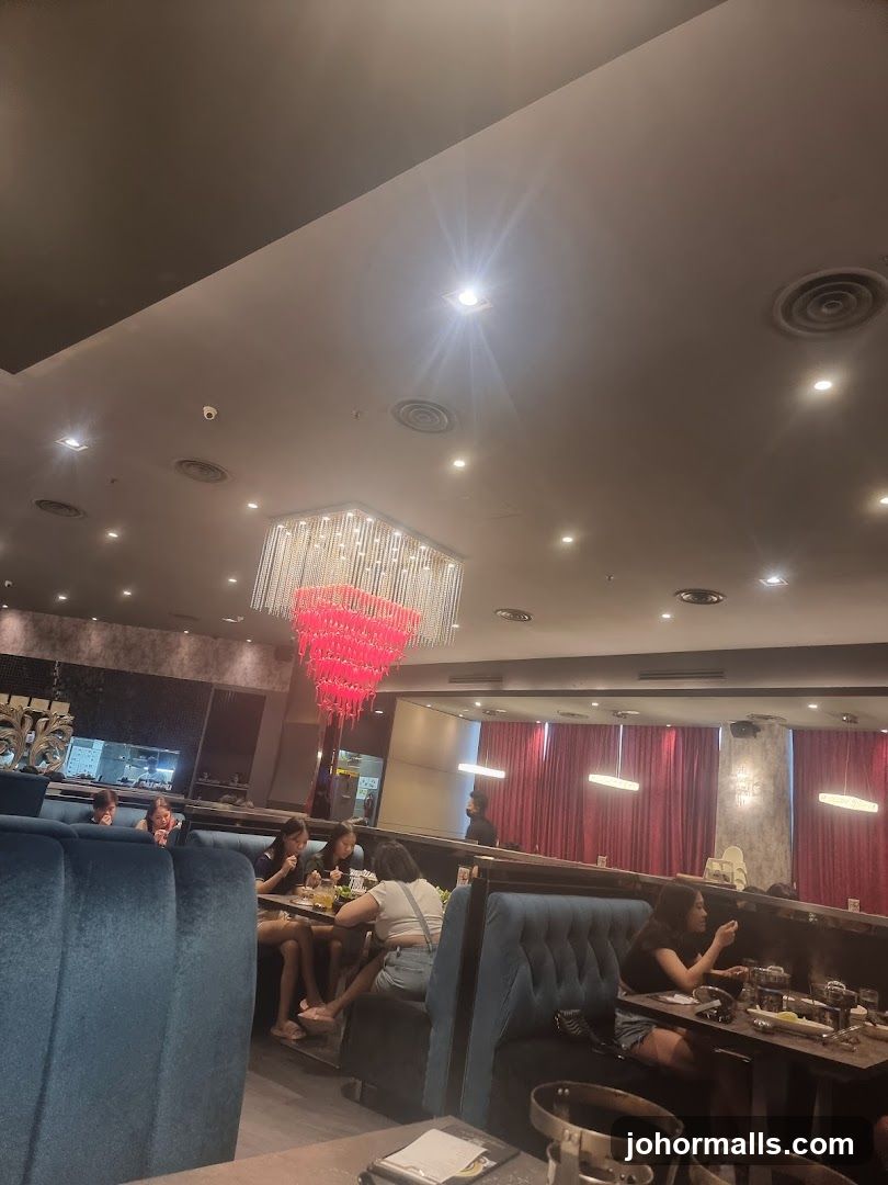 Restaurant Interior with Booth Seating