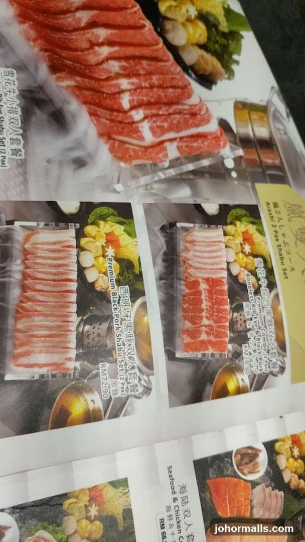 Shabu Set Menu