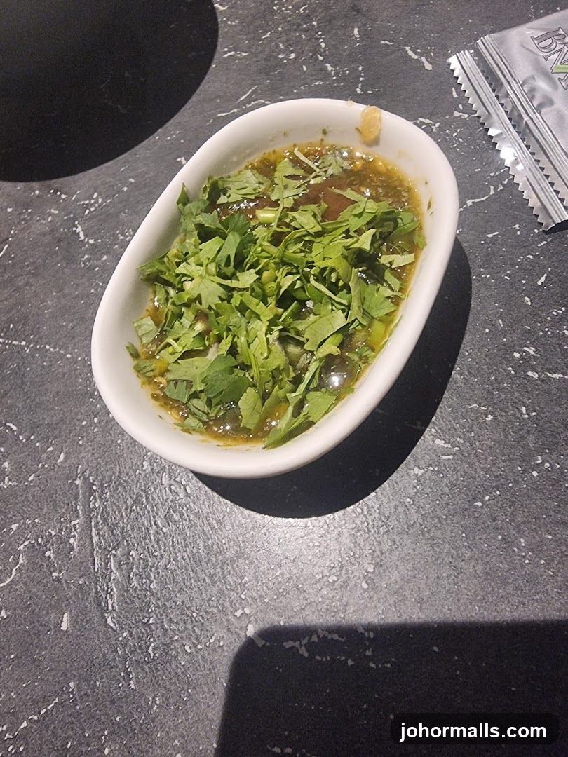 Sauce with herbs
