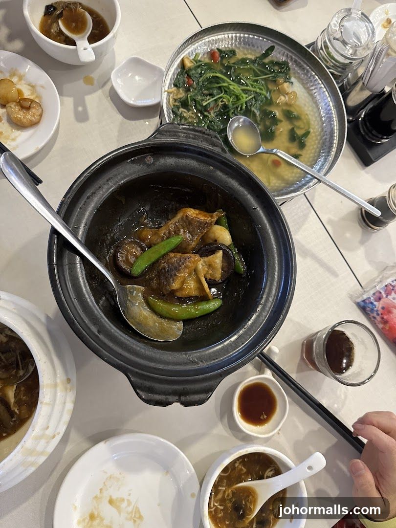 Table with various dishes