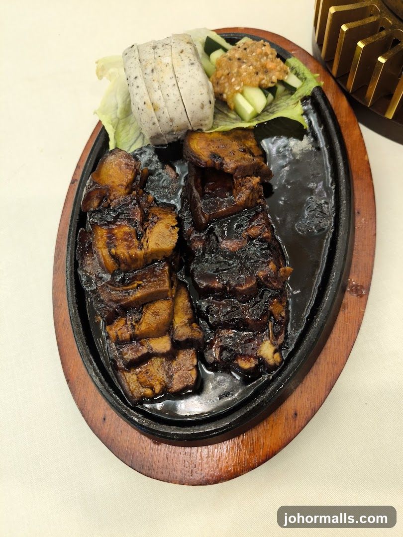 Sizzling Pork Belly with Sides