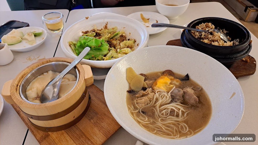 Table with various dishes