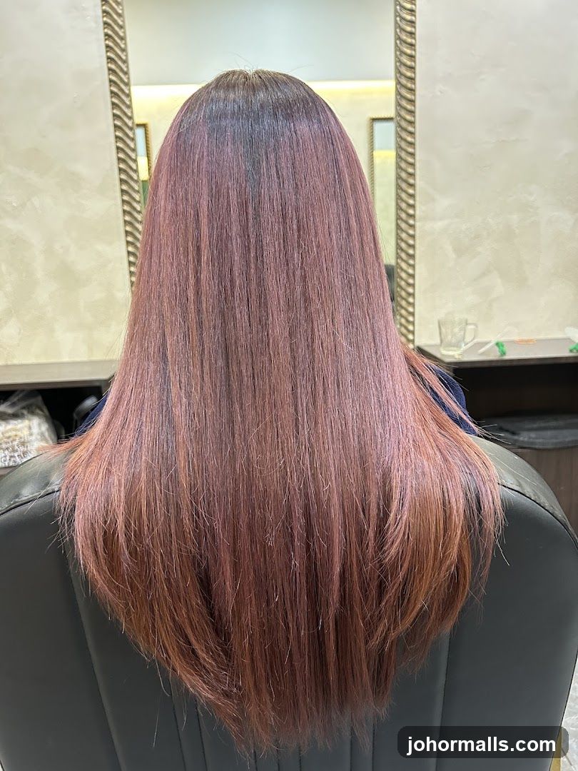Woman's Hair After Coloring