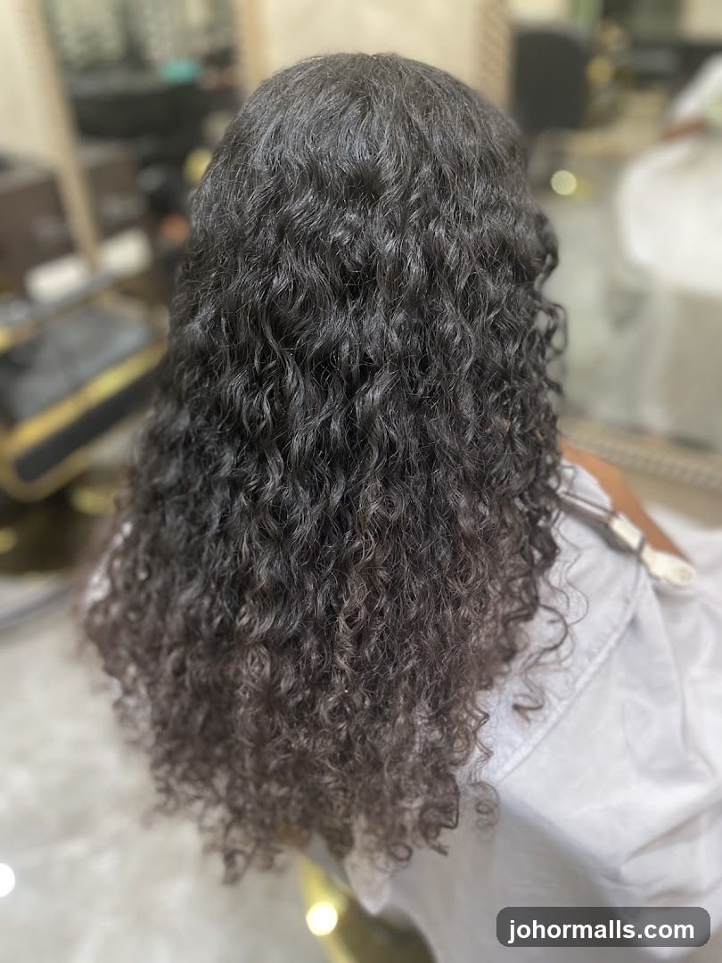 Woman's Curly Hair