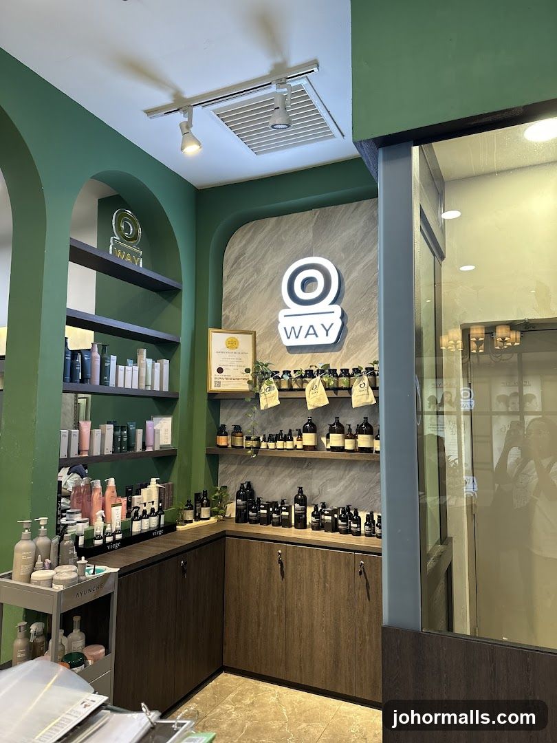 Salon Interior with Products
