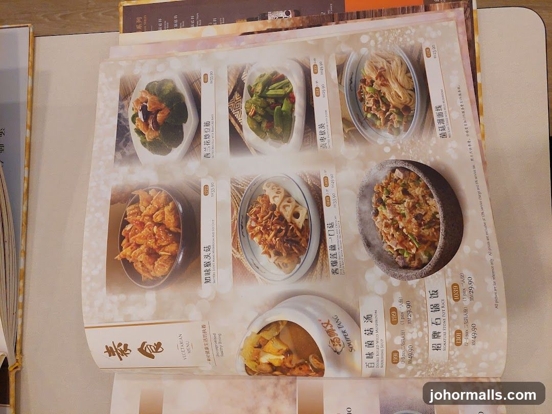 Vegetarian Menu