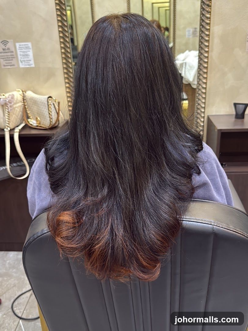 Woman's Hair After Treatment