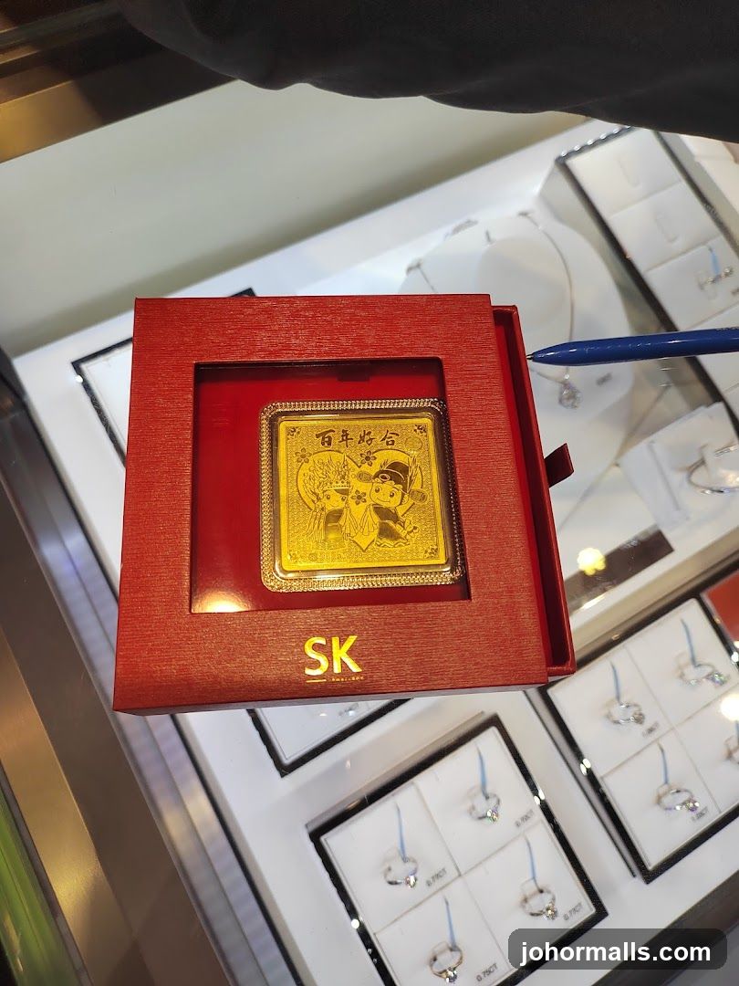 Gold Bar in Display Case