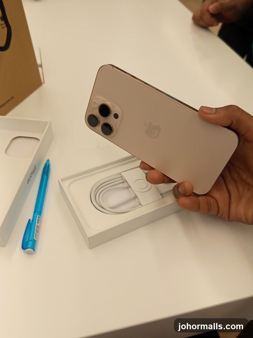 iPhone with accessories