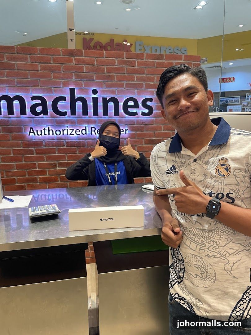 Customer and Staff at a Store