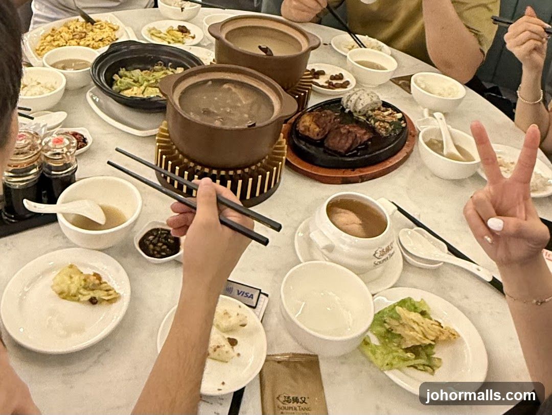 Meal with Soups and Dishes