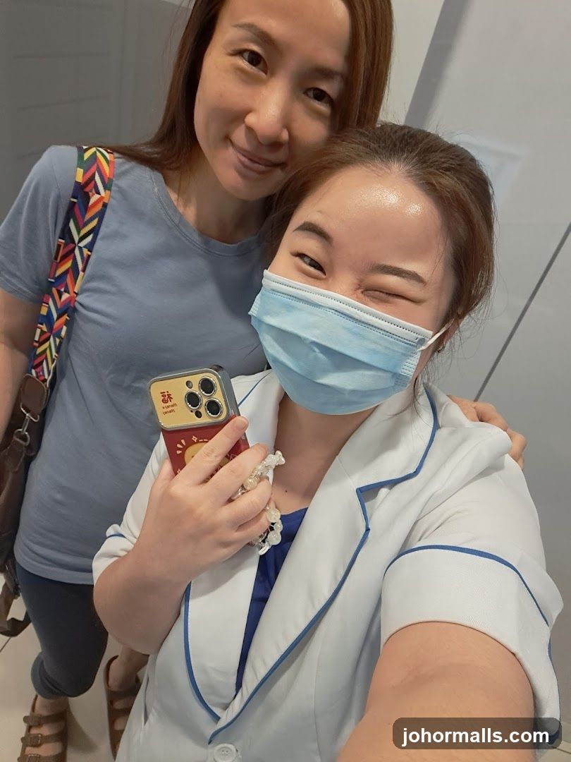 Two Women Posing for a Selfie