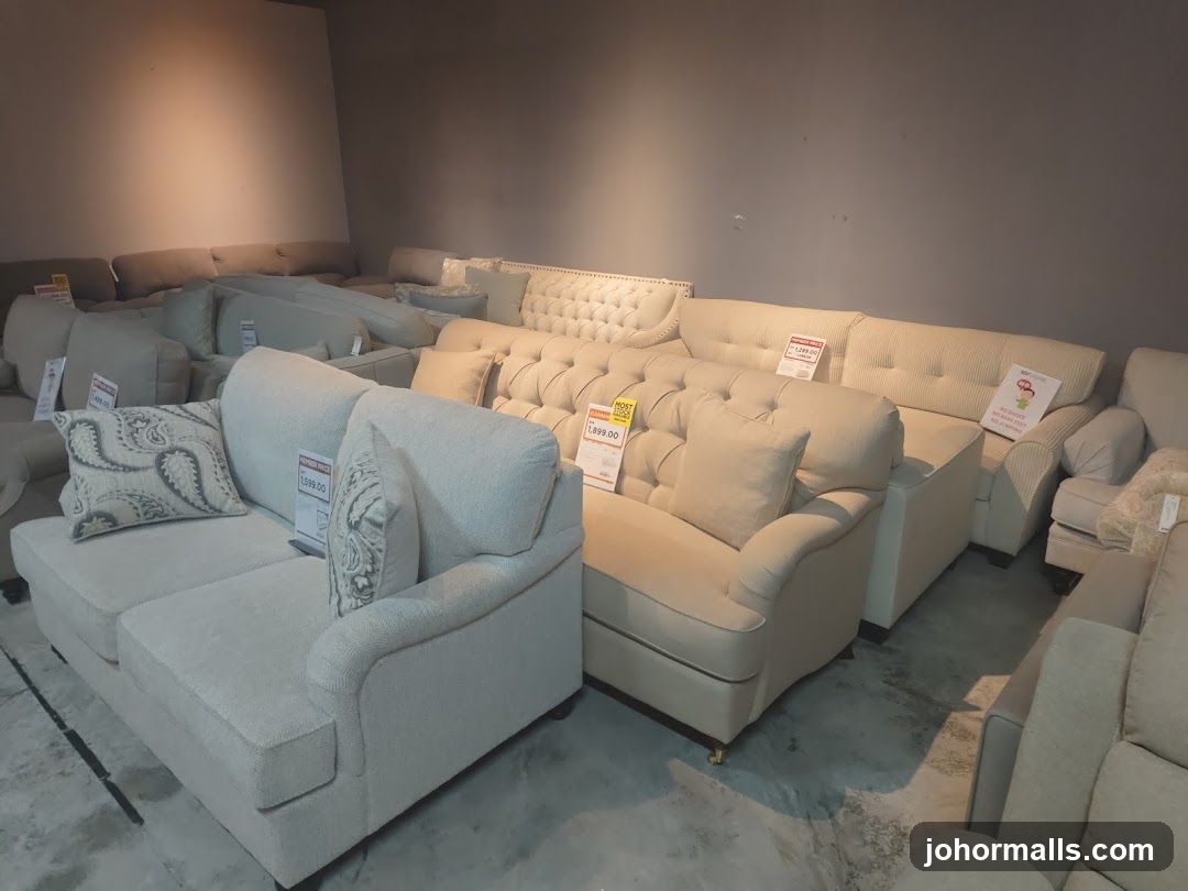 Sofas on Display