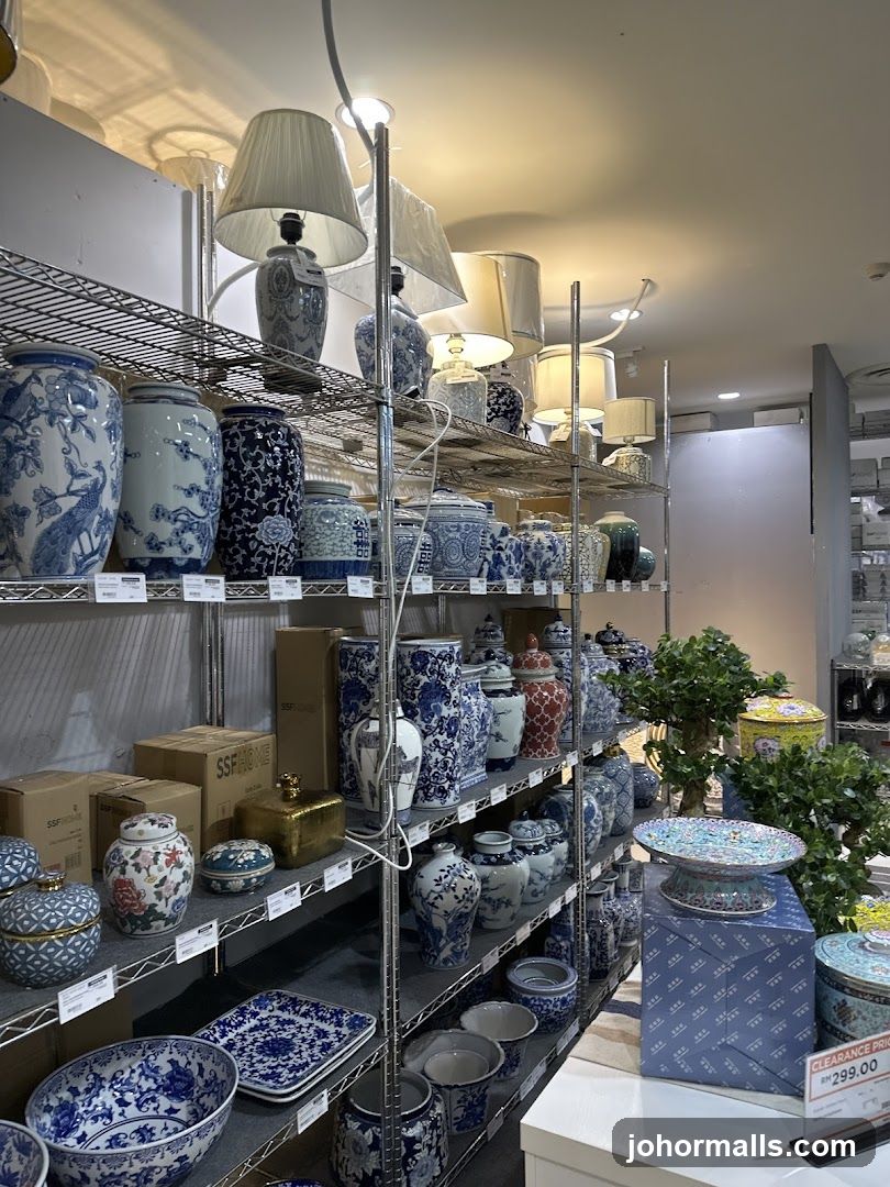 Home Decor Store Shelves