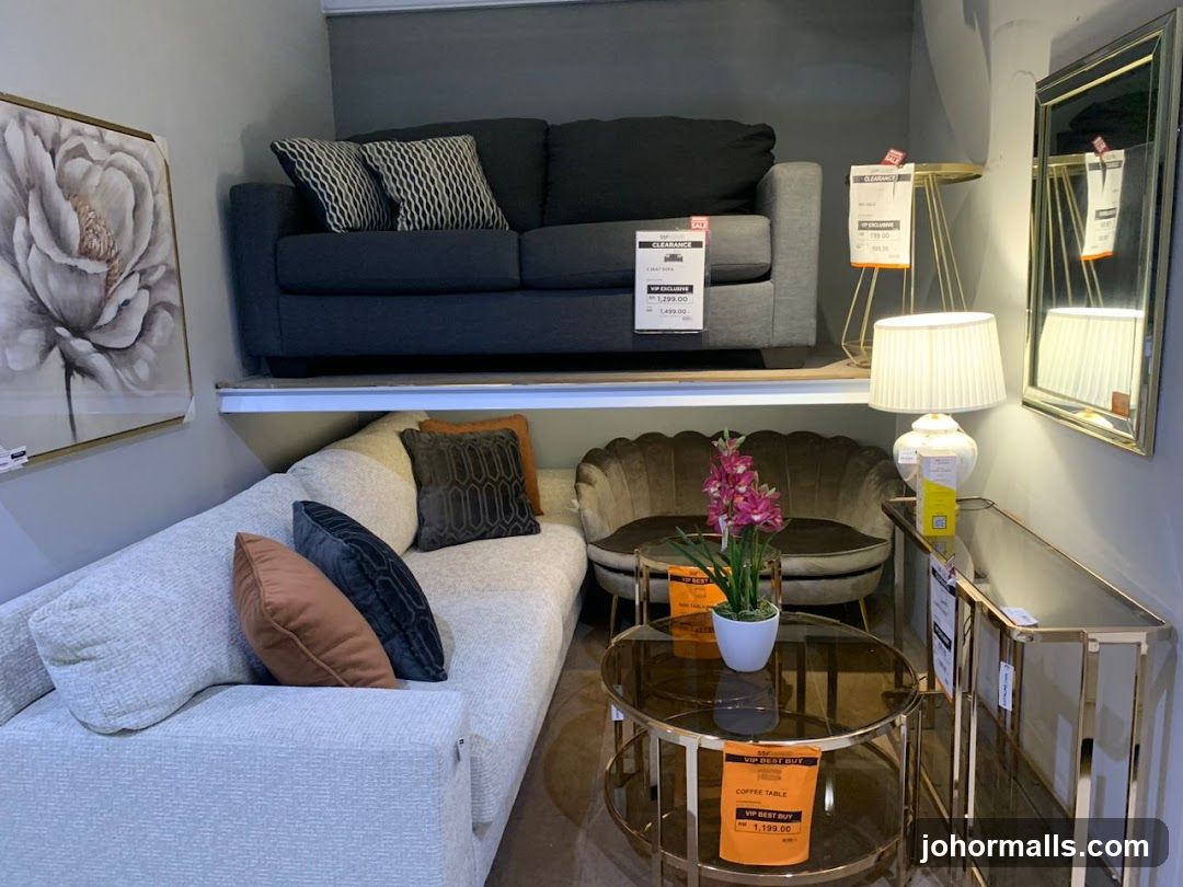 Living Room Furniture Display