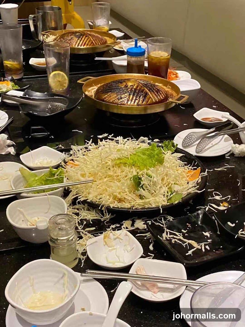 Messy Table After a Meal