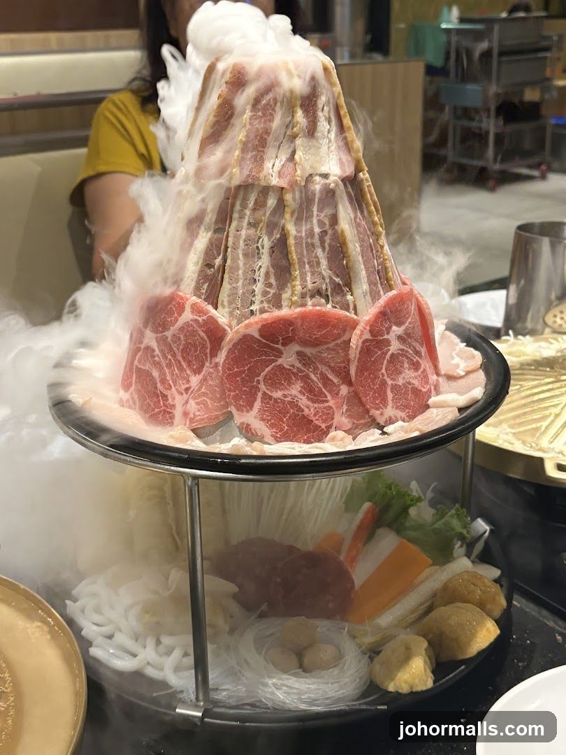 Volcano-shaped Meat Platter