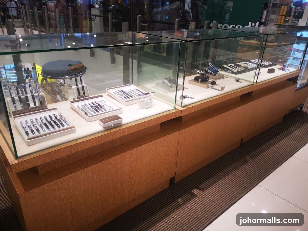 Display Case with Pens
