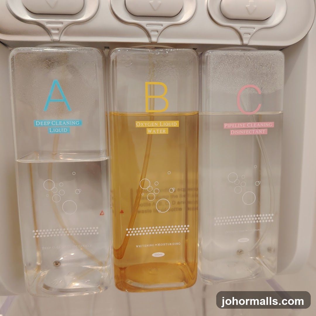 Three Liquid Dispensers
