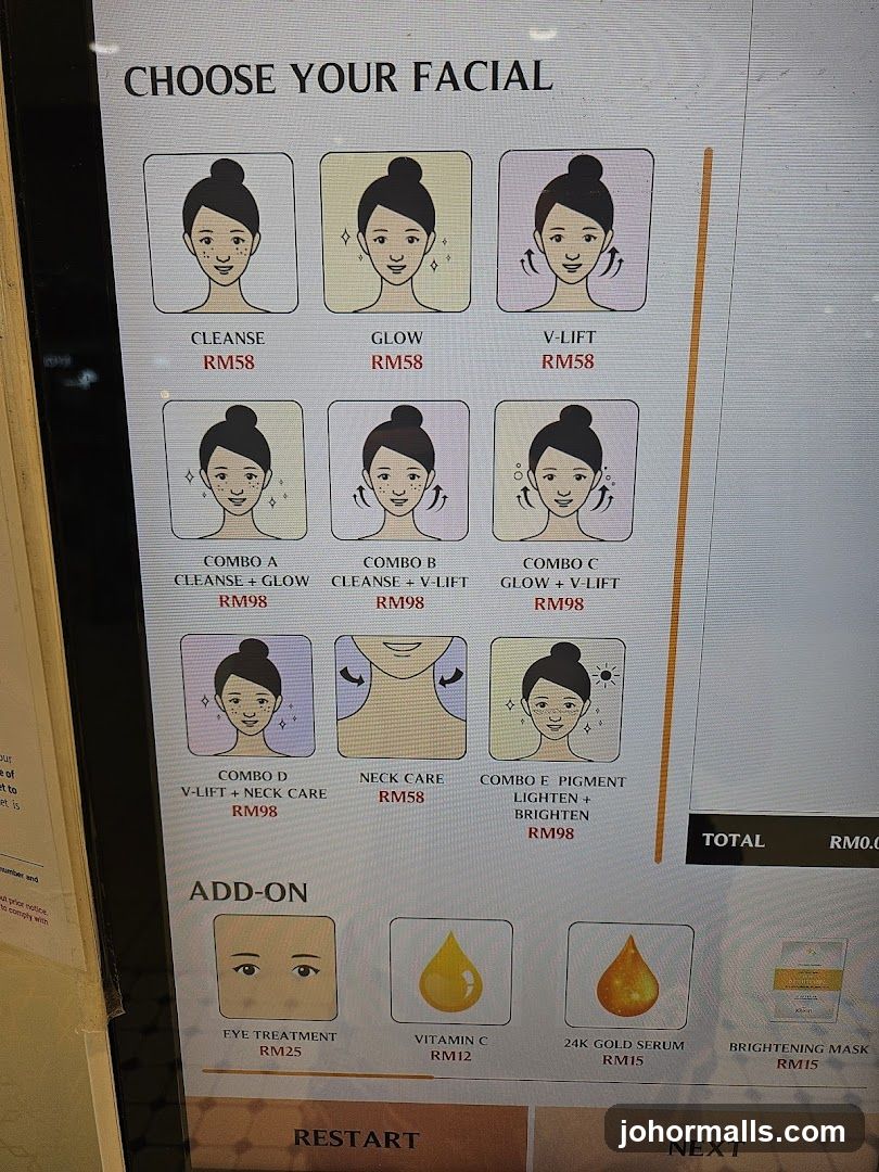 CHOOSE YOUR FACIAL